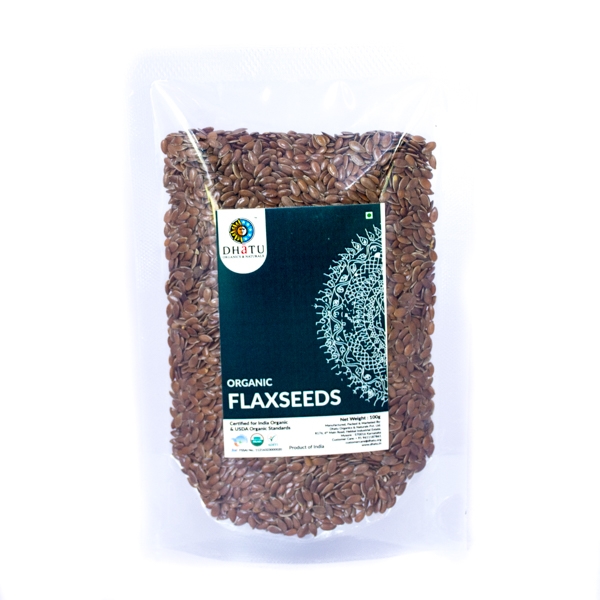 8906079570241 Dhatu Organic Flaxseed 100G