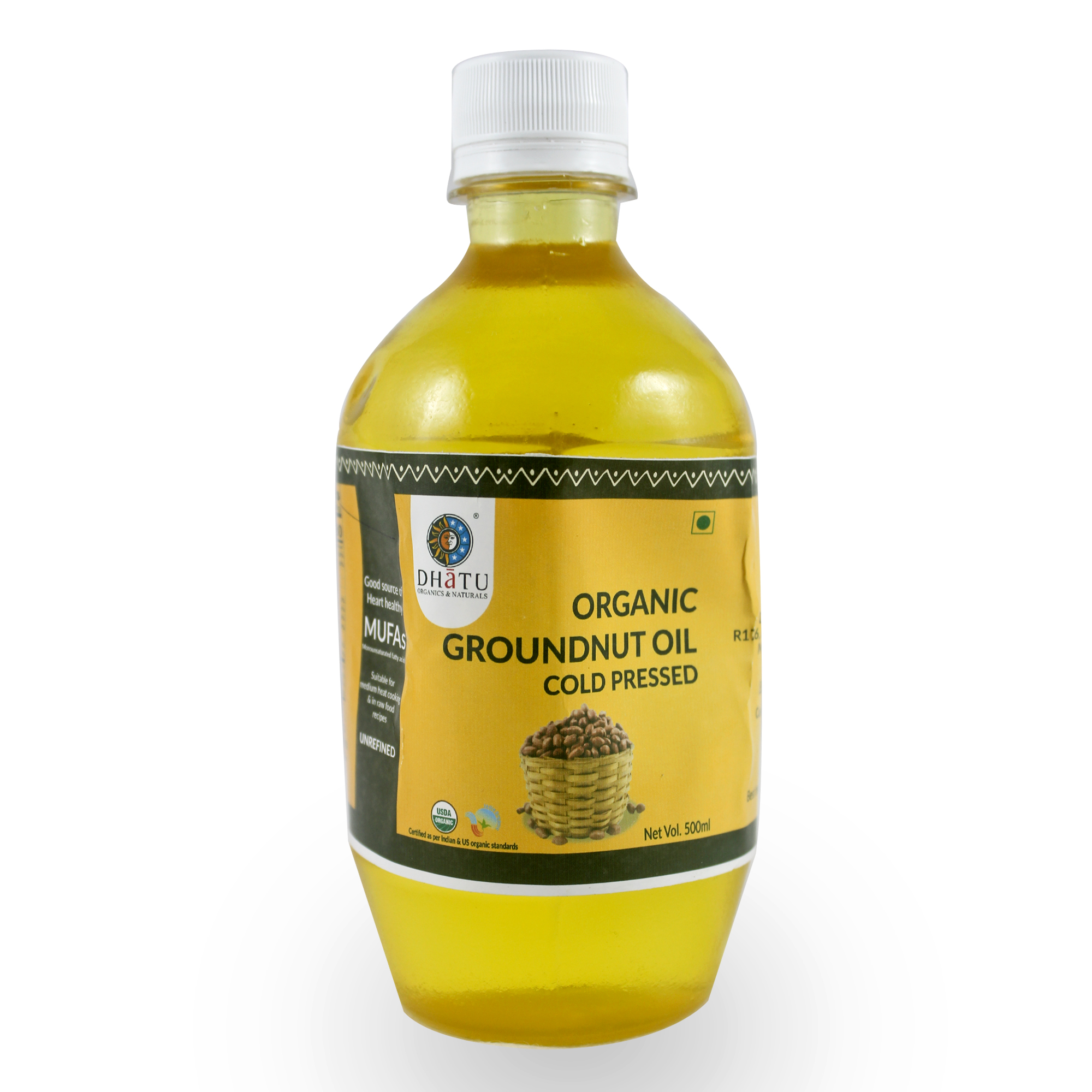 Organic Groundnut Oil 1L » Dhatuorganics.com