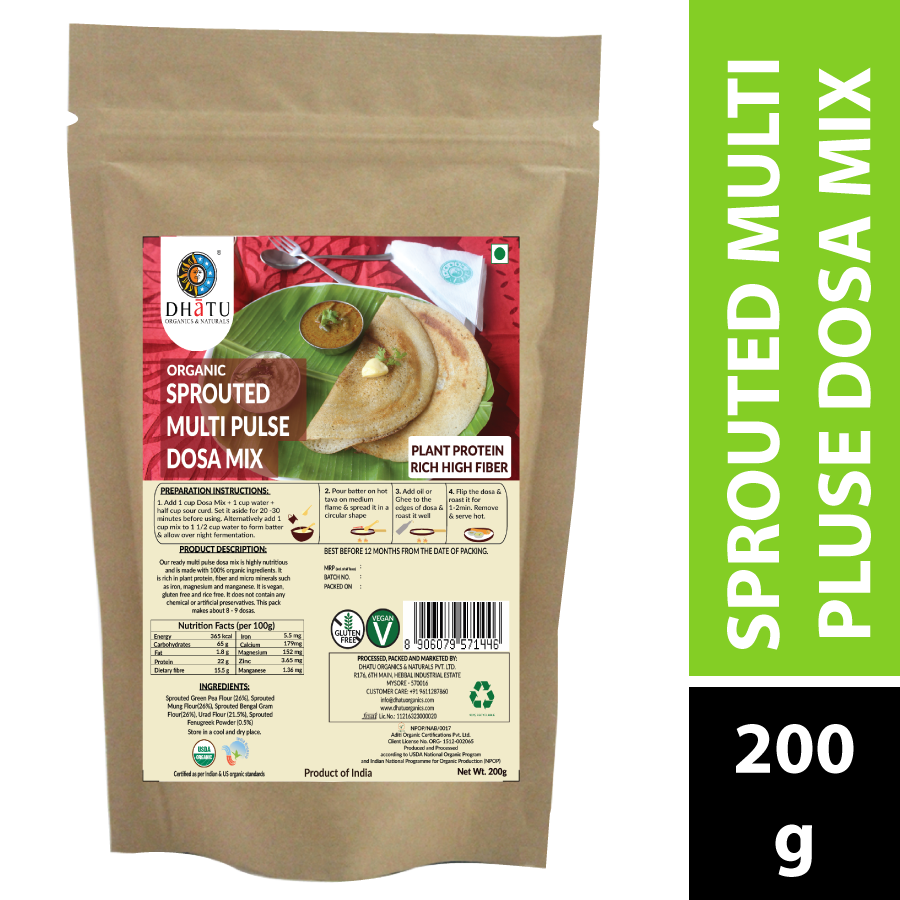 Organic Sprouted Multi Pulse Dosa Mix 6 2
